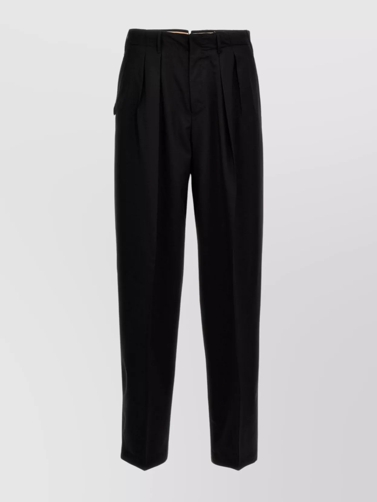 Pt Torino Tailored Pleated Trousers With Pockets In Black