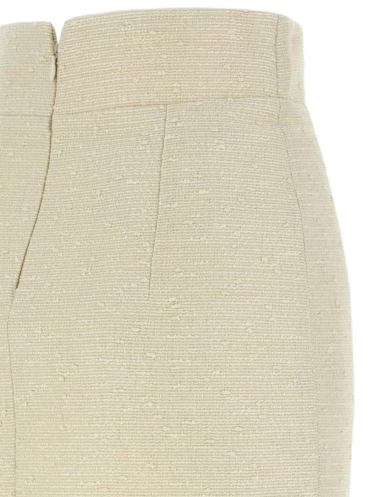 Tagliatore High-waisted Knee-length Skirt In Textured Fabric