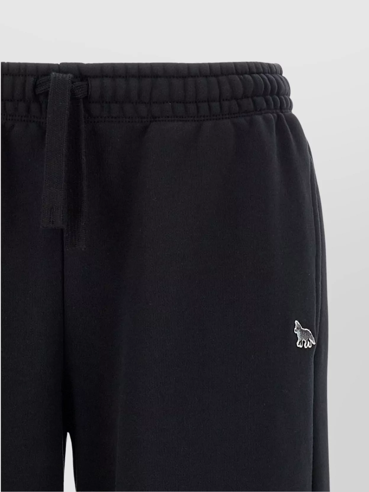 Shop Maison Kitsuné 'fox Cub' Elastic Waistband Joggers With Side Pockets
