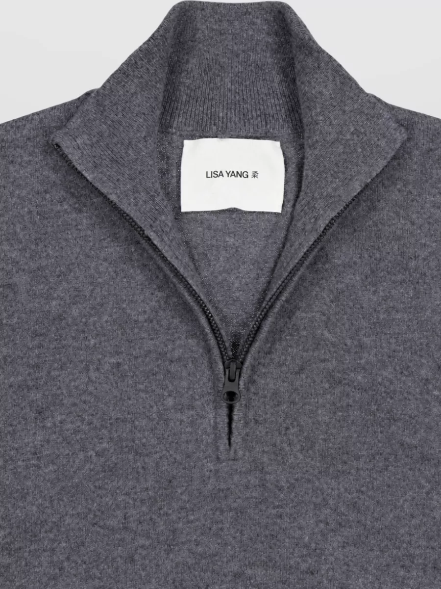 Lisa Yang Cashmere Half-Zip Sweater