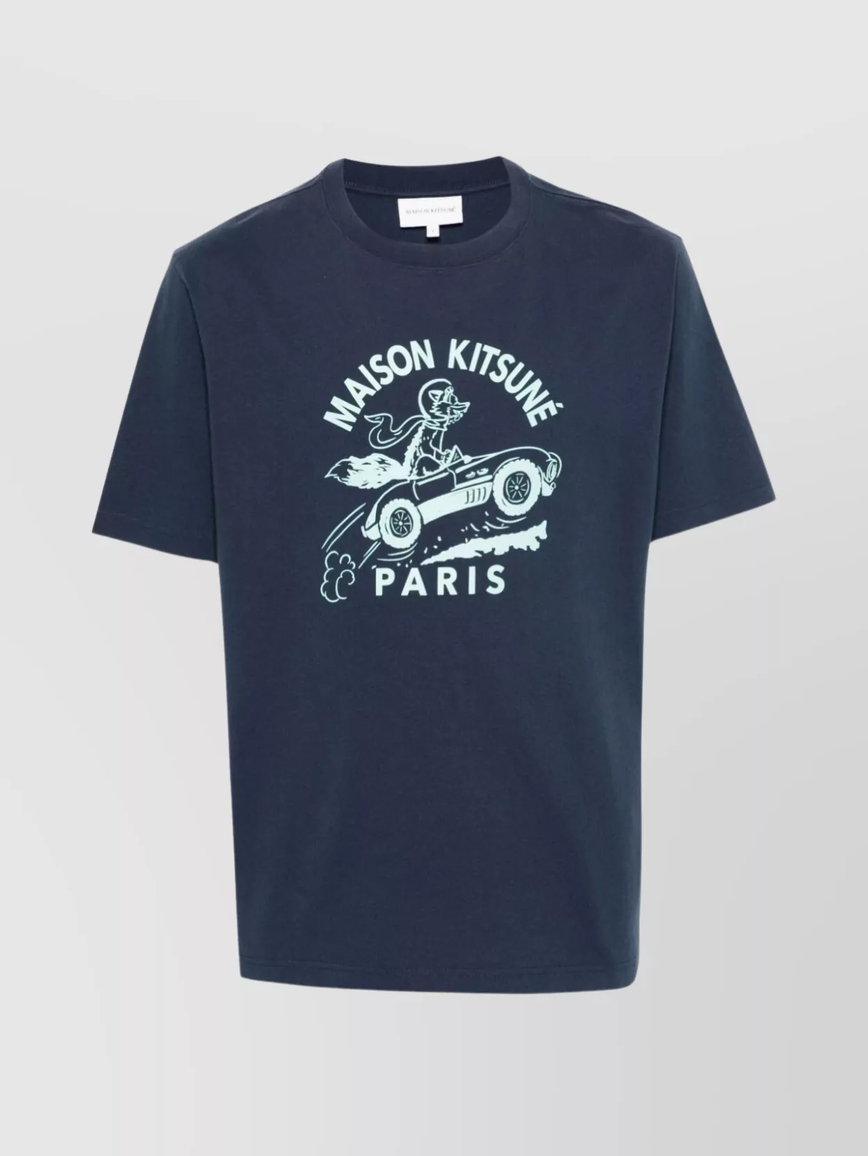 Shop Maison Kitsuné Racing Fox Graphic Print T-shirt