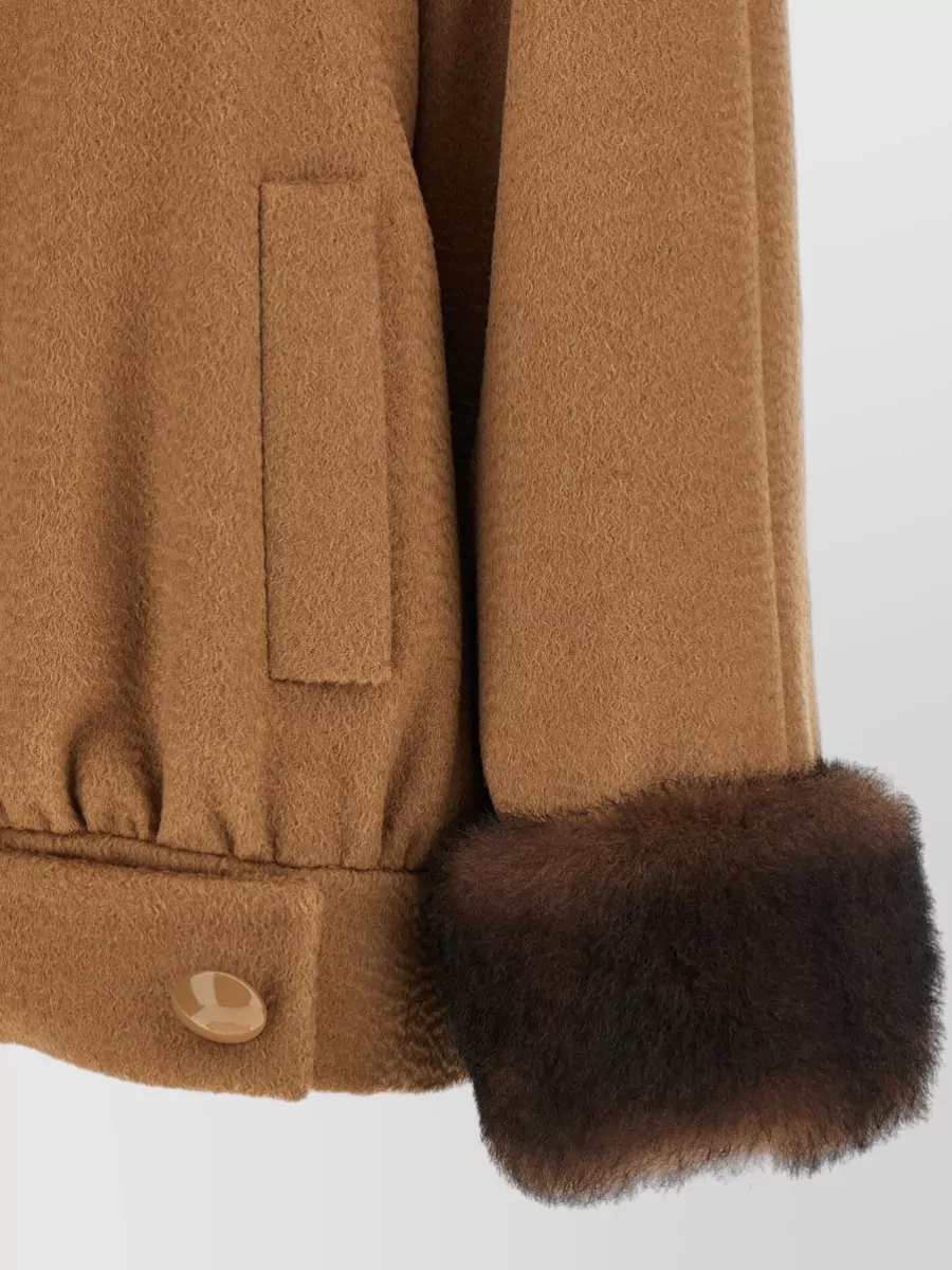 Valentino Garavani Fur Trim Coat