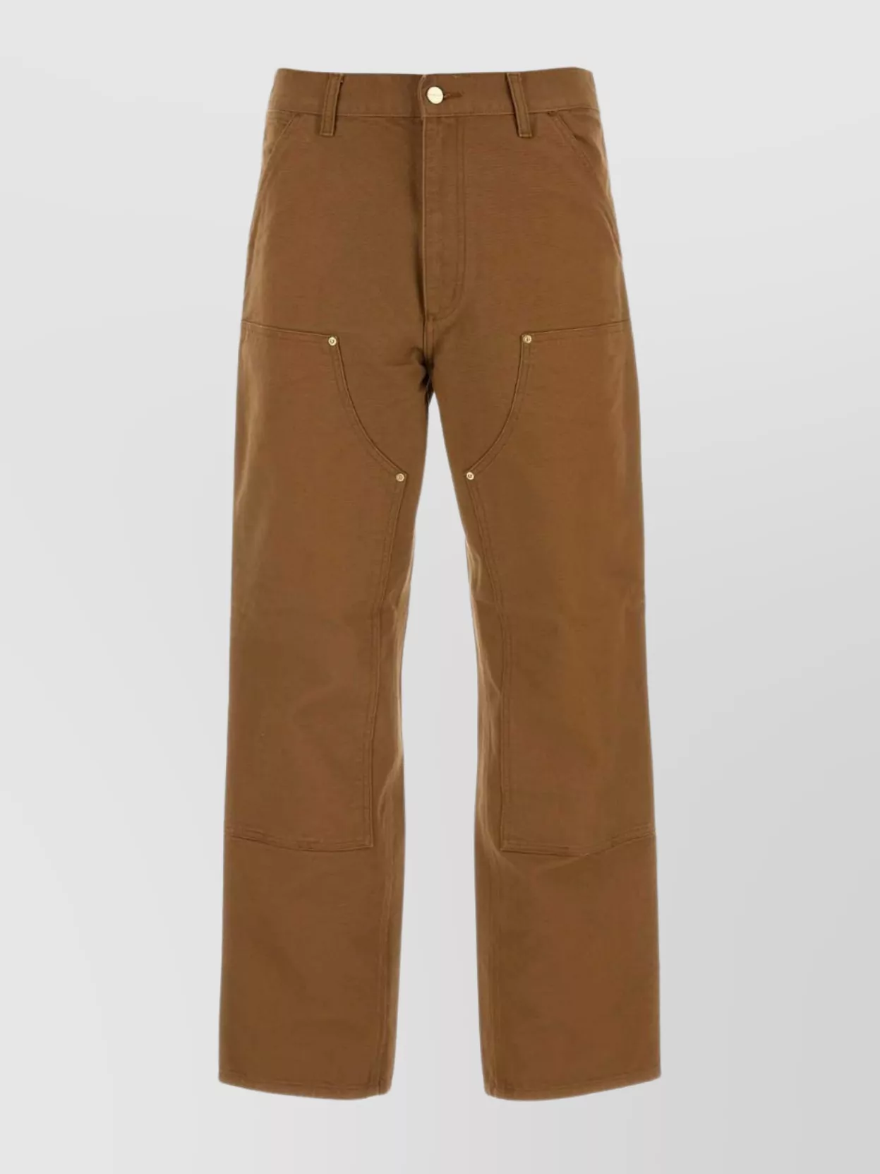 Shop Carhartt Cotton Double Knee Wide Leg Pant In Brown