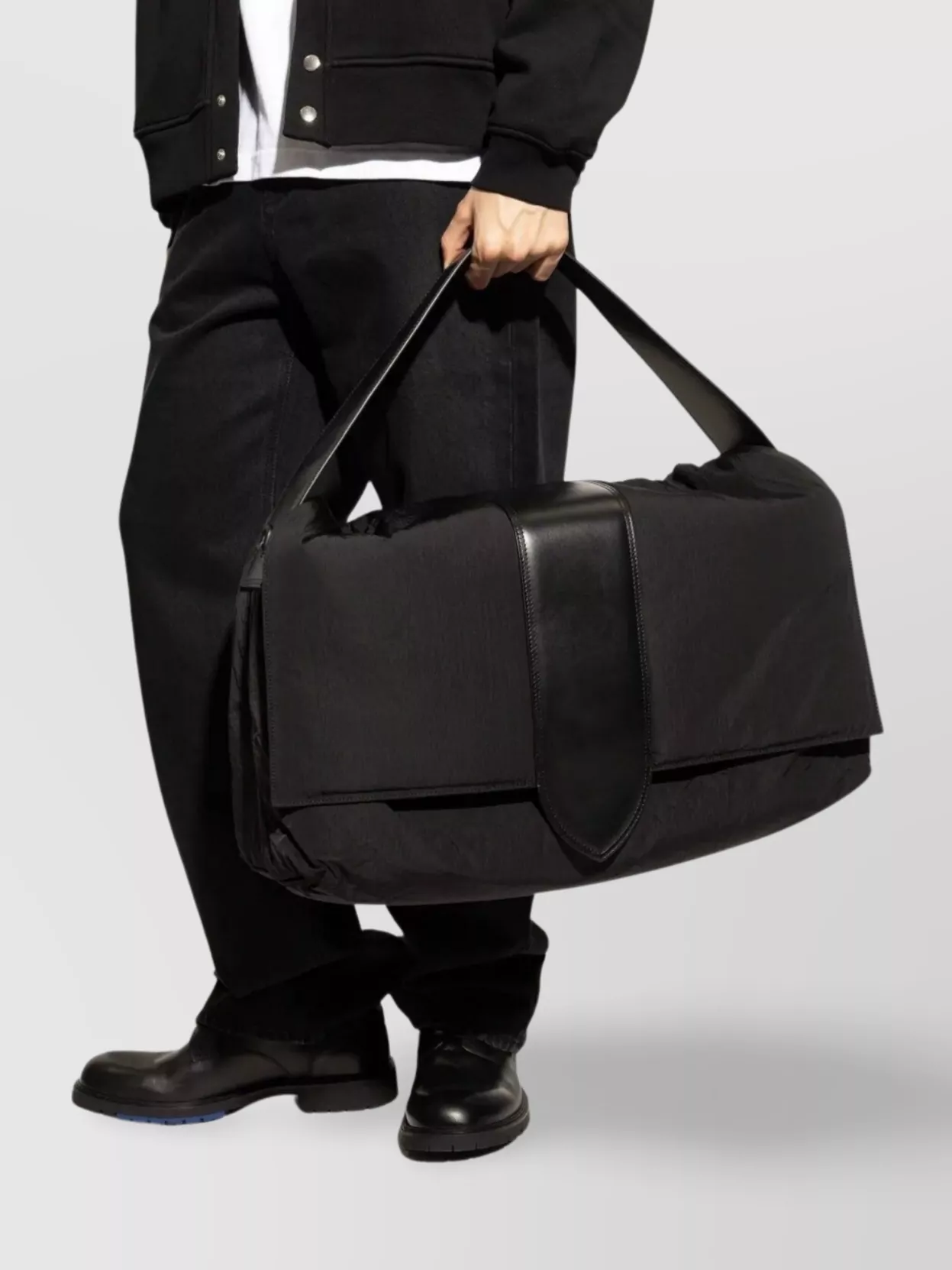 Jacquemus Padded Tote Bag With Leather Trim