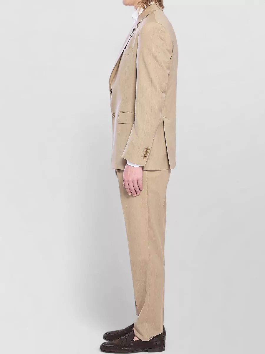 Lardini Single Breasted Wool Twill Suit