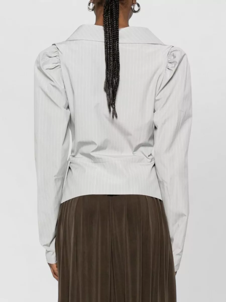 Vivienne Westwood Pinstripe Cropped Fitted Jacket