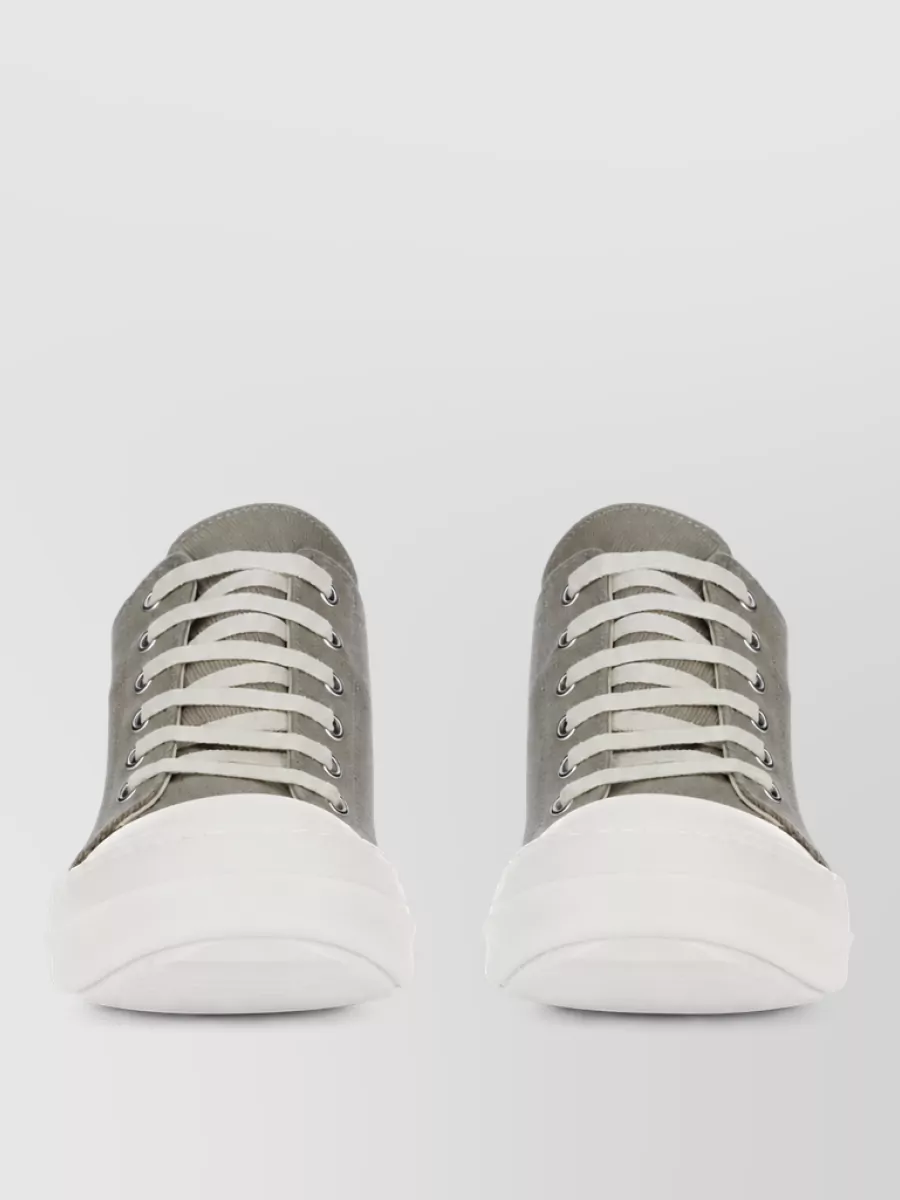 Rick Owens Drkshdw canvas low-top lace-up sneakers