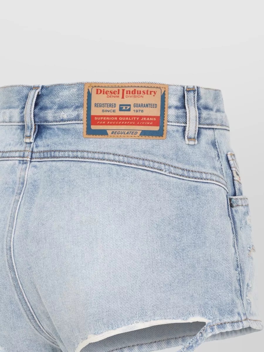 Diesel De Lunar Shorts Belt Loops Patch Pocket
