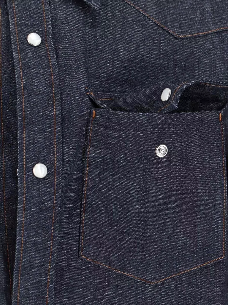 A.p.c. Western Yoke Shirt Long Sleeves Chest Pockets