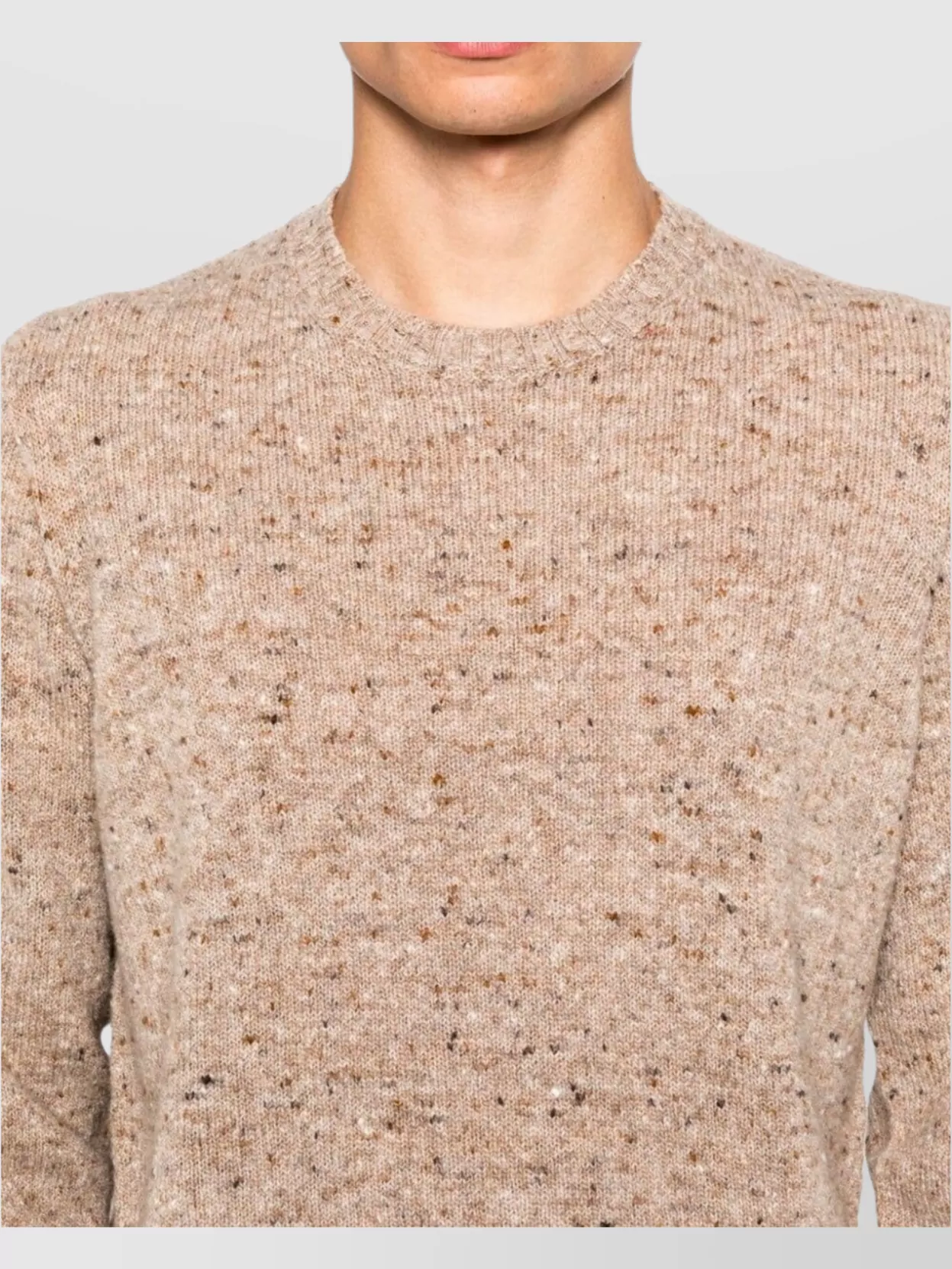 Drumohr Wool Cashmere Blend Crew Neck Sweater