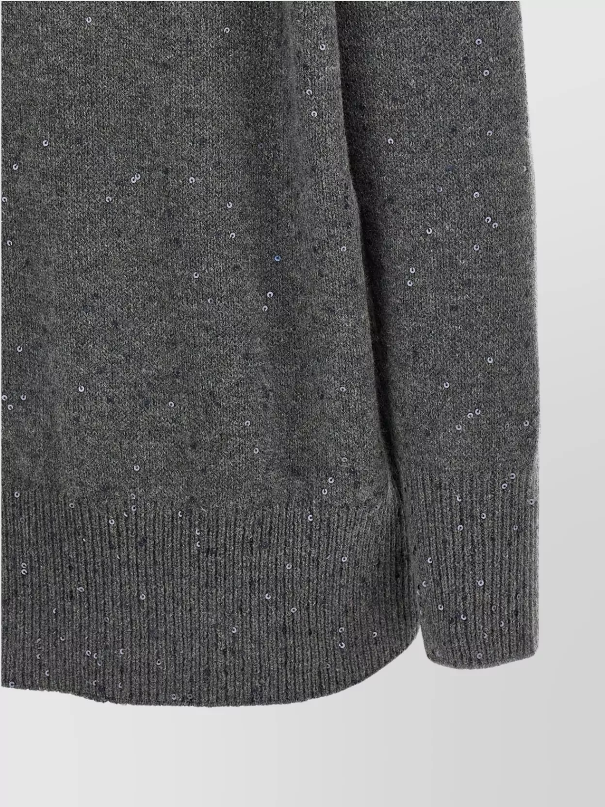 Brunello Cucinelli Sequin Embellished V-Neck Knitwear