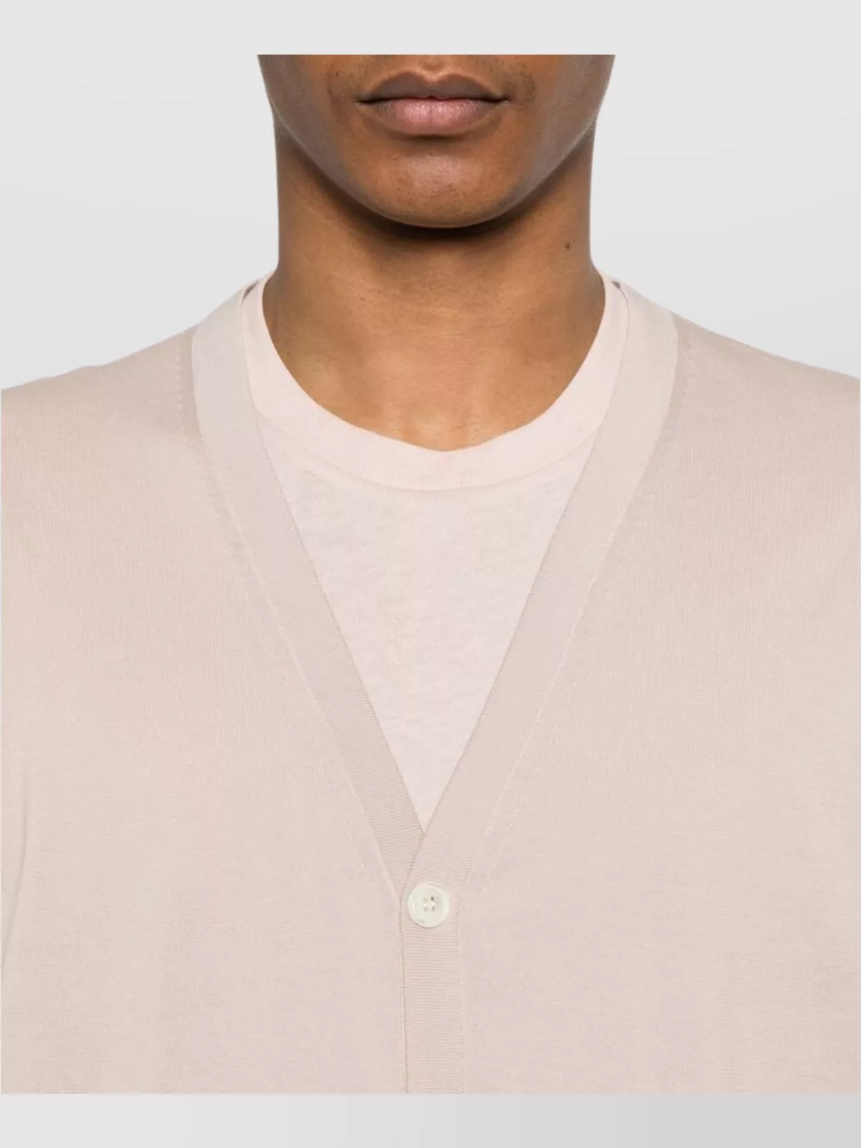 Drumohr V-Neck Ribbed Hem Sweater
