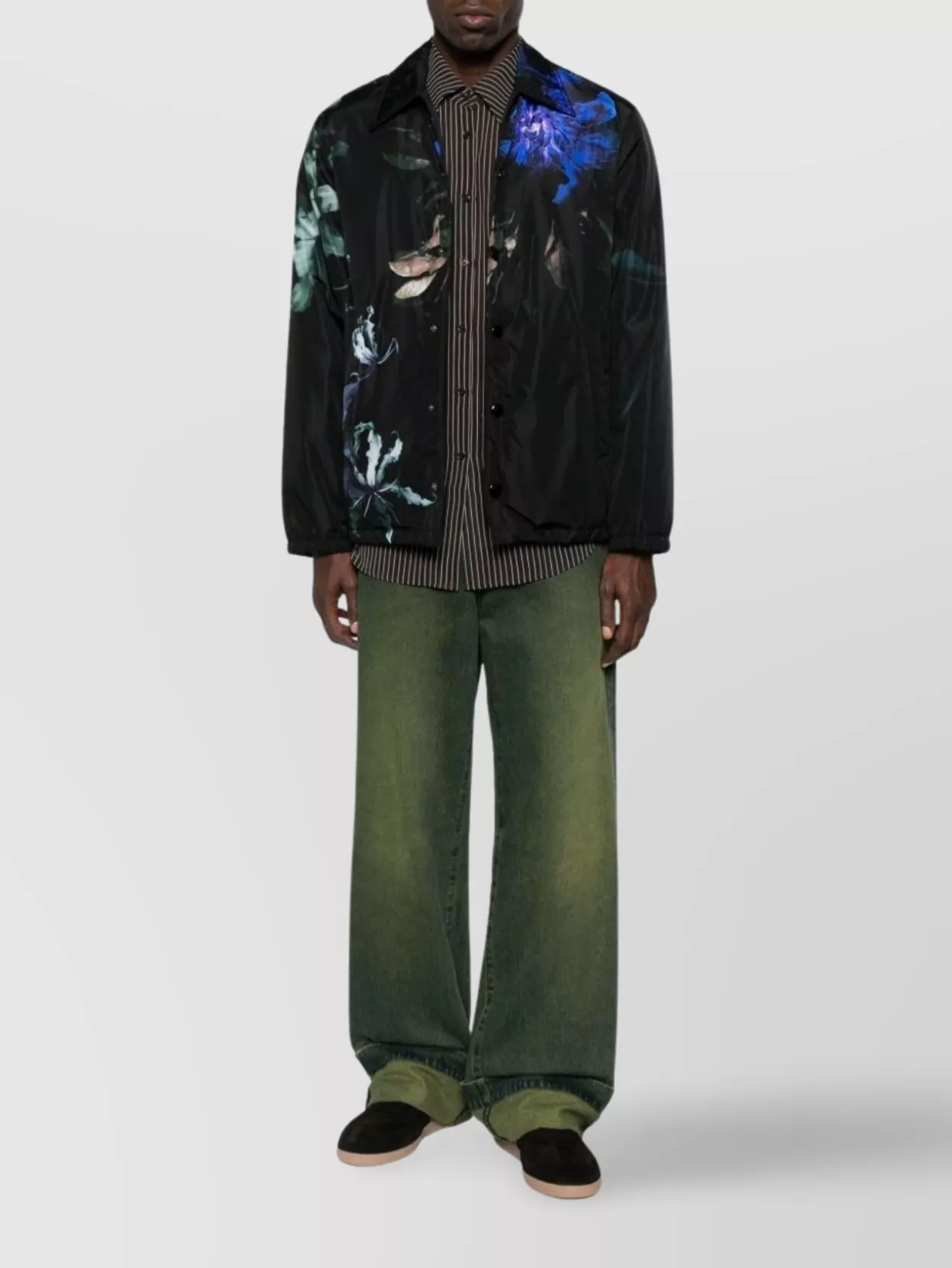 Dries Van Noten Floral Print Blazer Long Sleeves