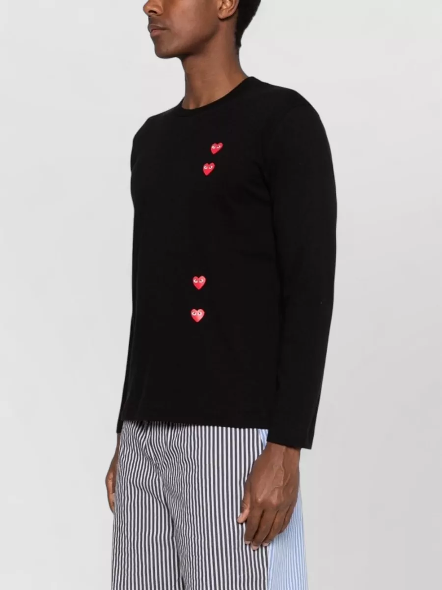 Comme Des Garçons Cotton Long-Sleeve Jumper