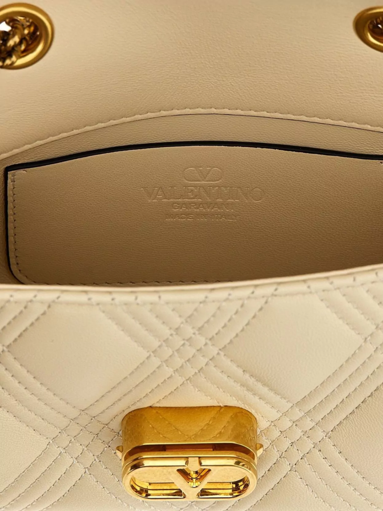 Valentino Quilted Chain Strap Shoulder Bag