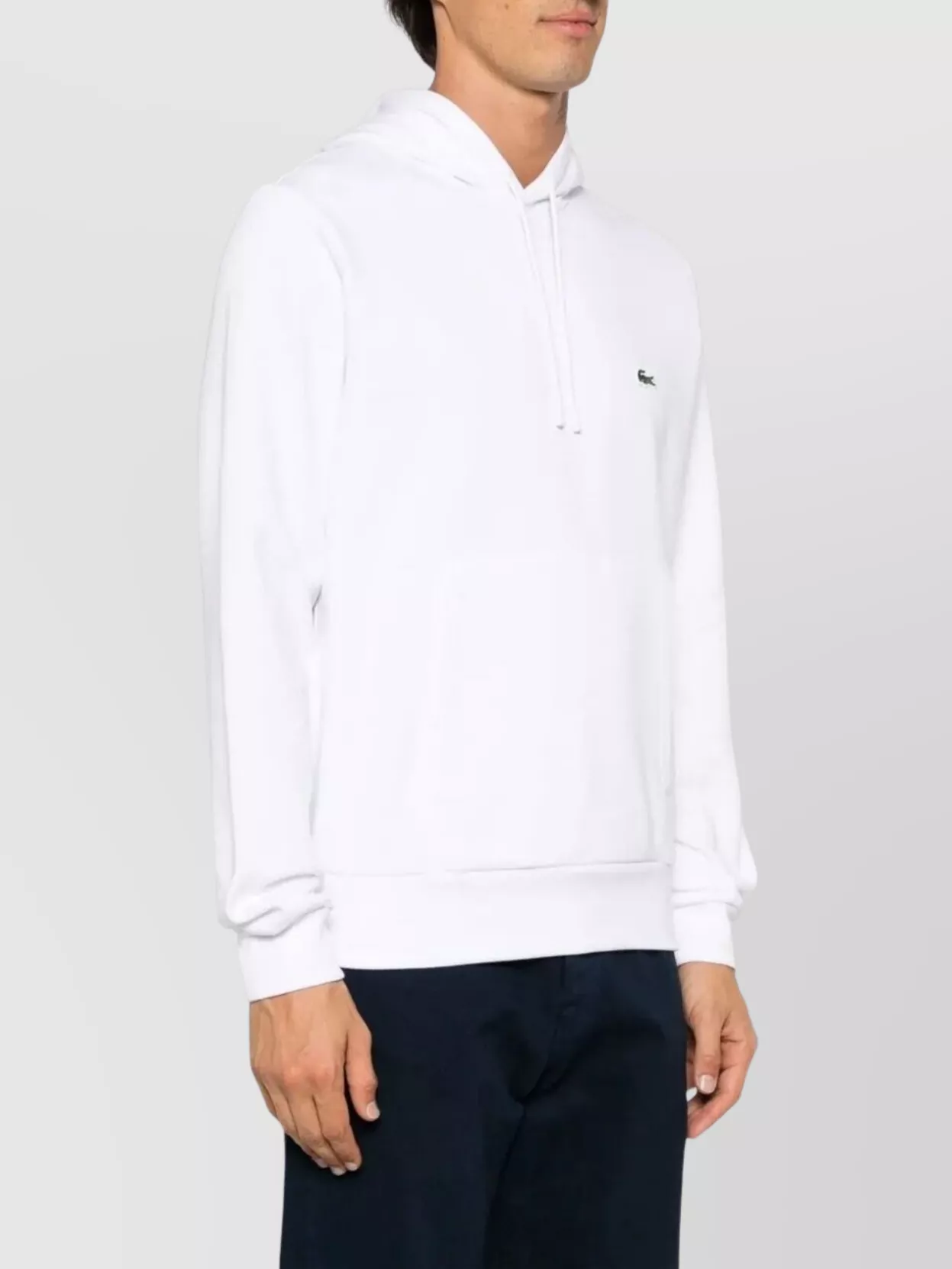 Lacoste Cotton Hooded Sweatshirt Kangaroo Pocket