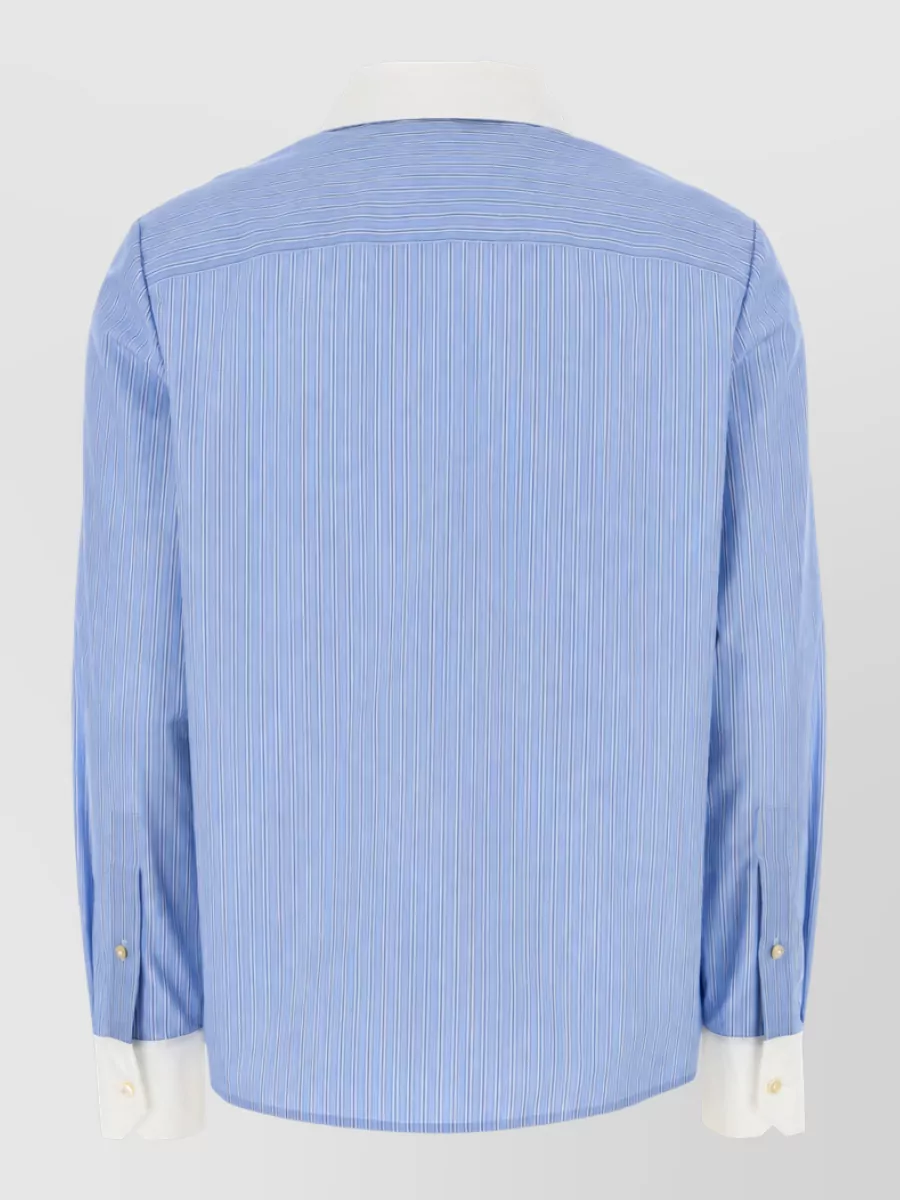 Tory Burch Striped Cotton Poplin Shirt
