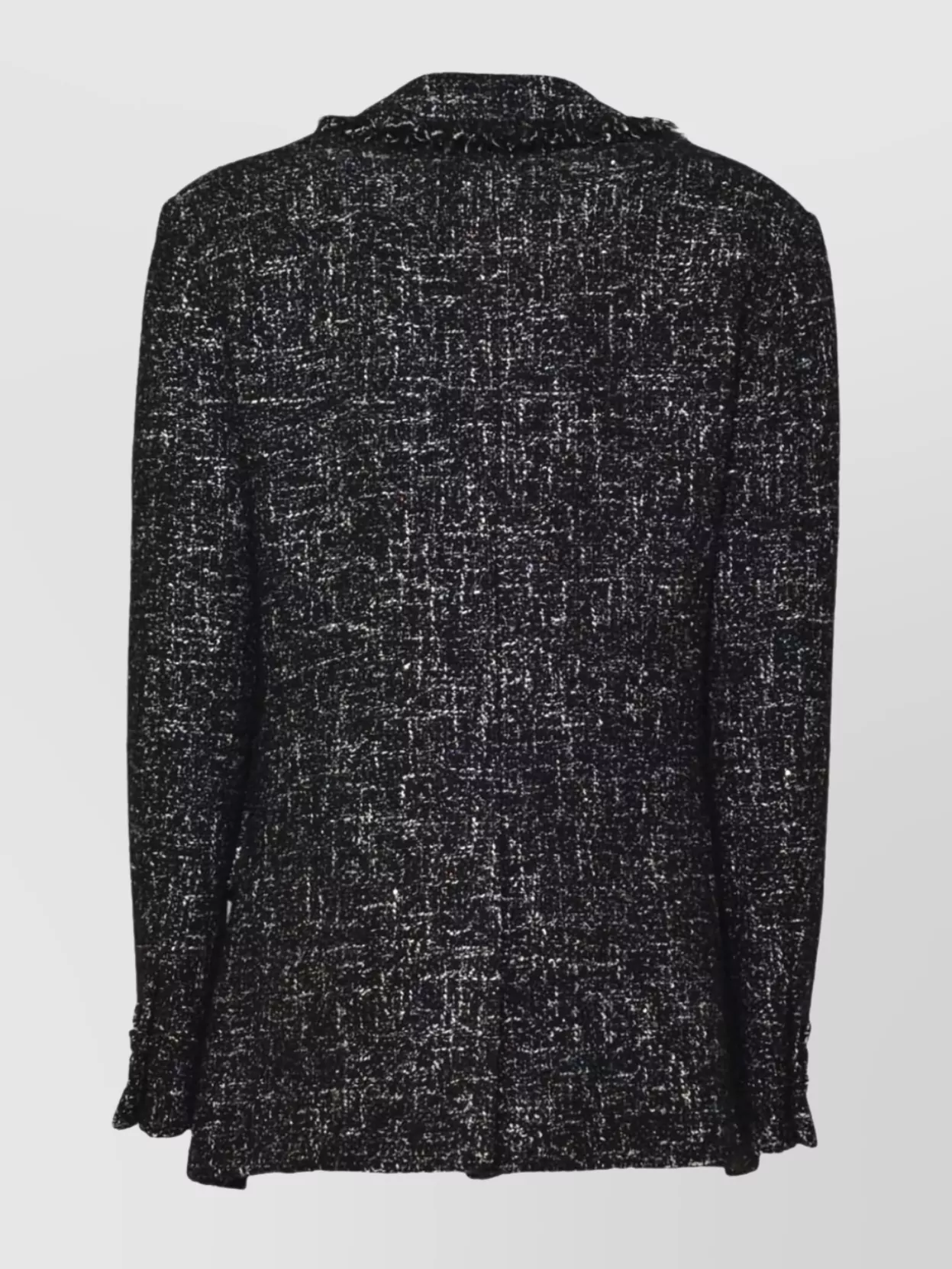 Msgm Frayed Edge Blazer Flap Pocket In Gray