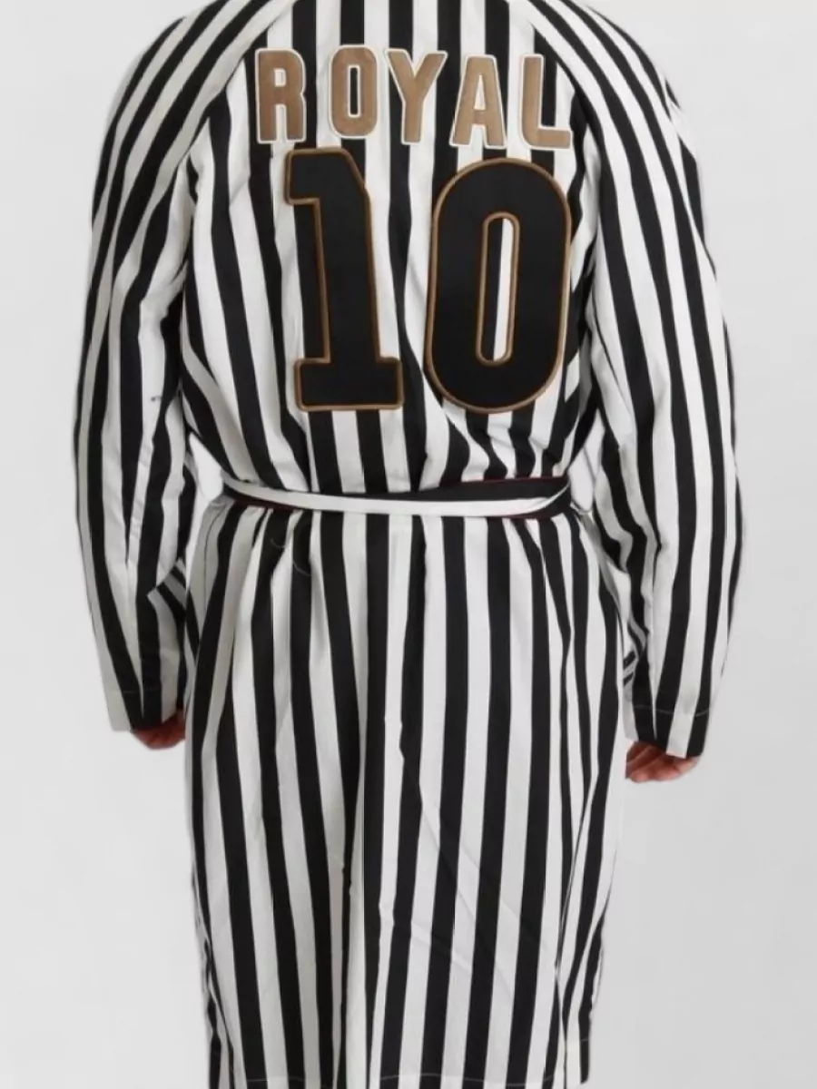 Dolce&Gabbana Striped Belted Robe