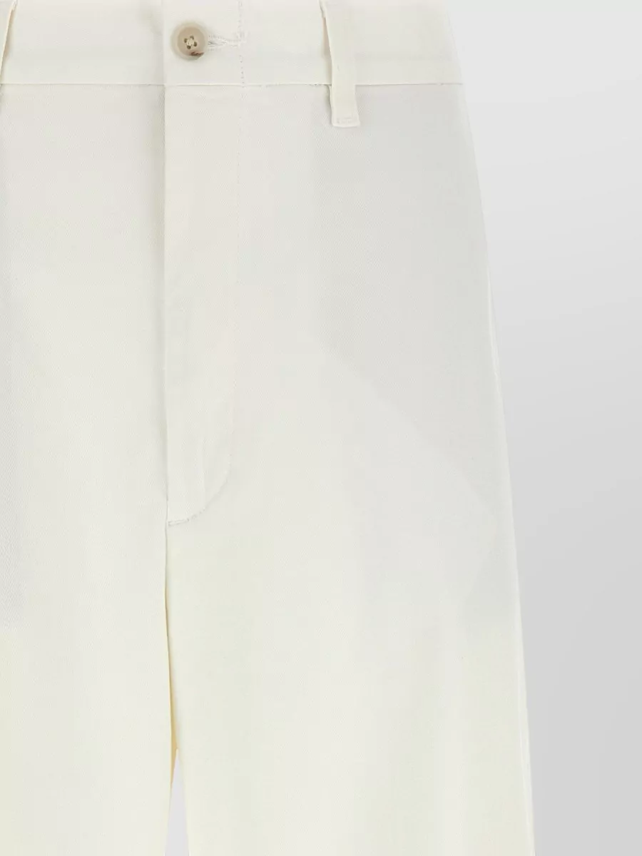Polo Ralph Lauren Cropped Flared Pleated Chino Pants