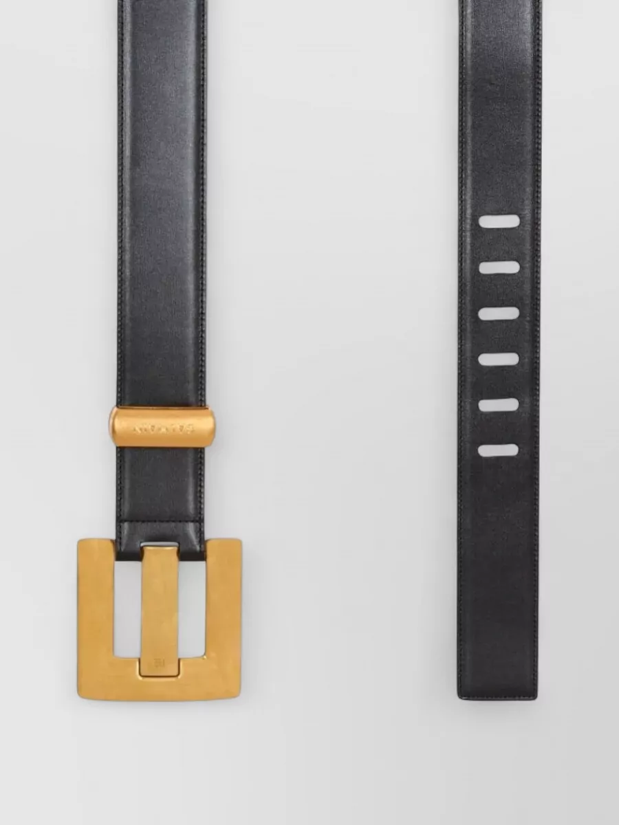 Balmain Anthem Calfskin Belt 45 Cm Adjustable