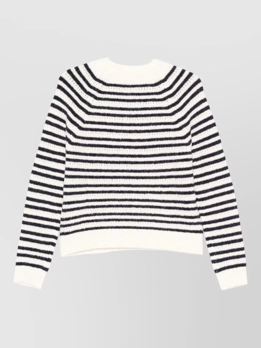 Semicouture Striped Logo-Detail Jumper