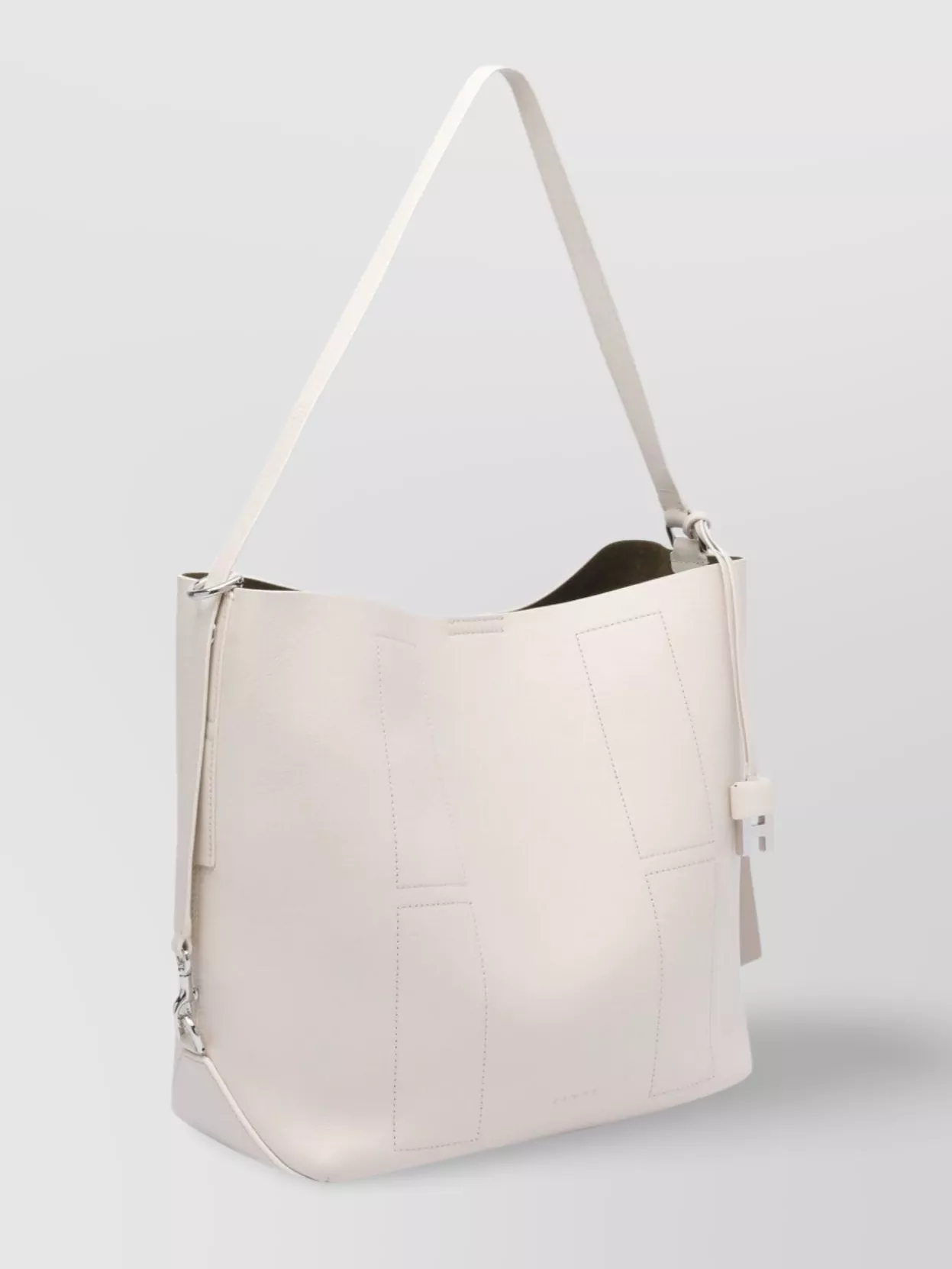 Hogan Leather Shoulder Bag Metal Hardware