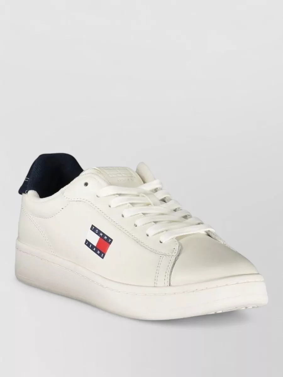 Tommy Hilfiger Leather Low-Top Lace-Up Sneakers