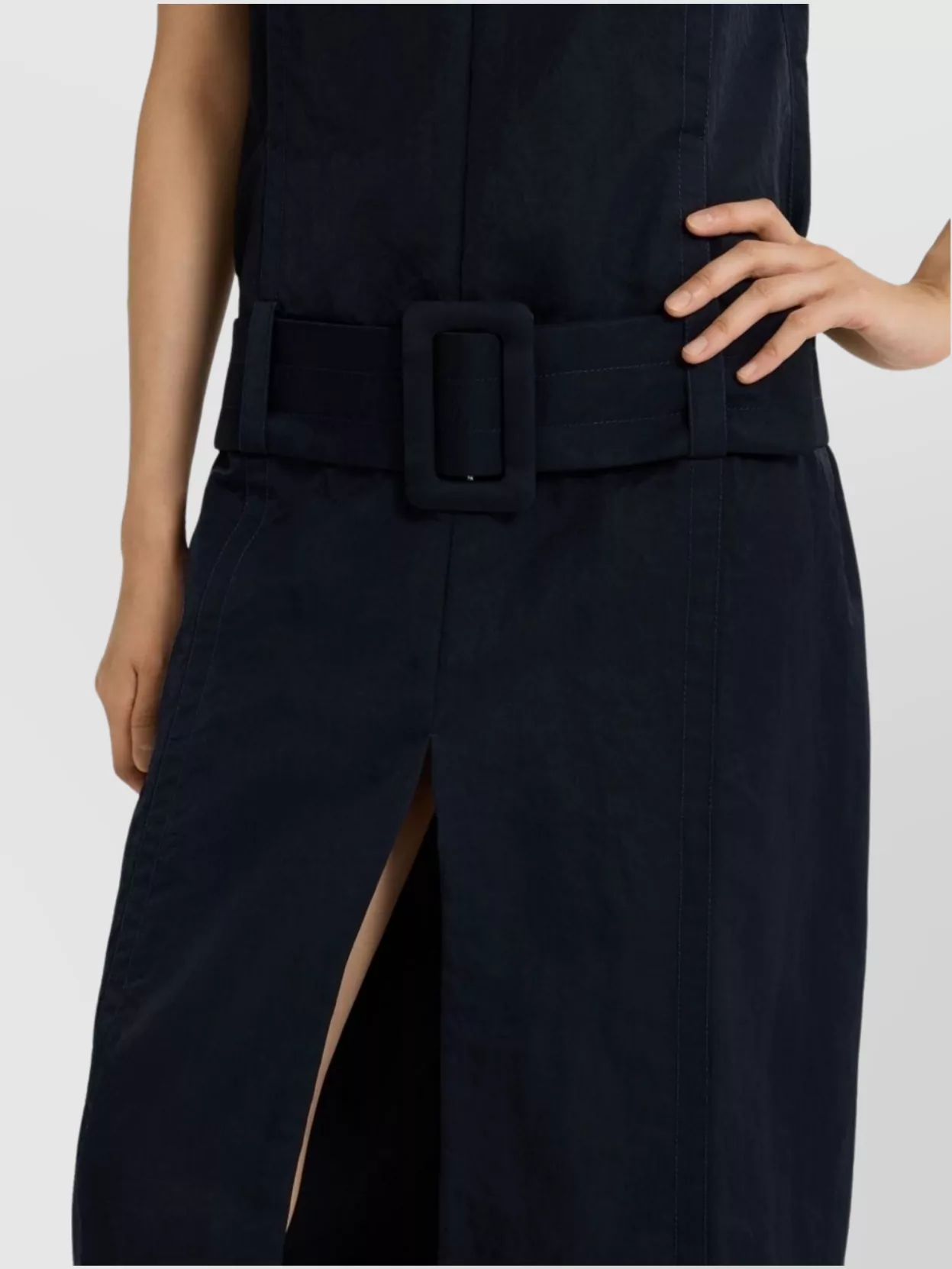 Patou Knee Length Dress With Front And Back Slits