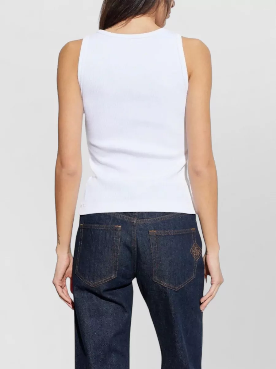 Casablanca Ribbed Tank Top
