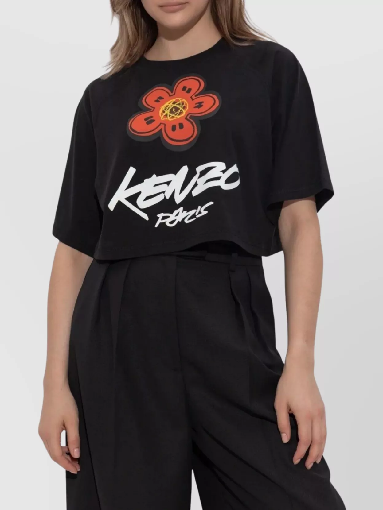 Kenzo Futura Boxy Cropped T-Shirt
