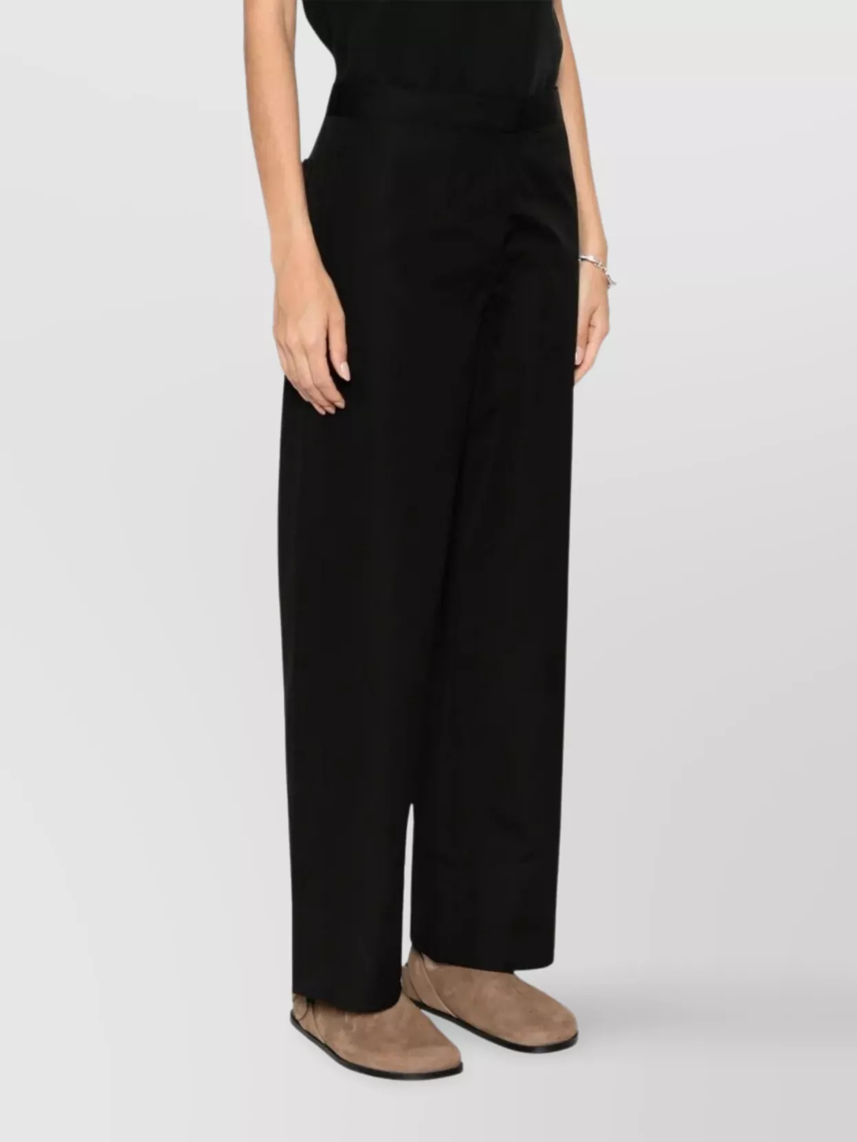 Totême Straight Leg Trousers Twisted Seams