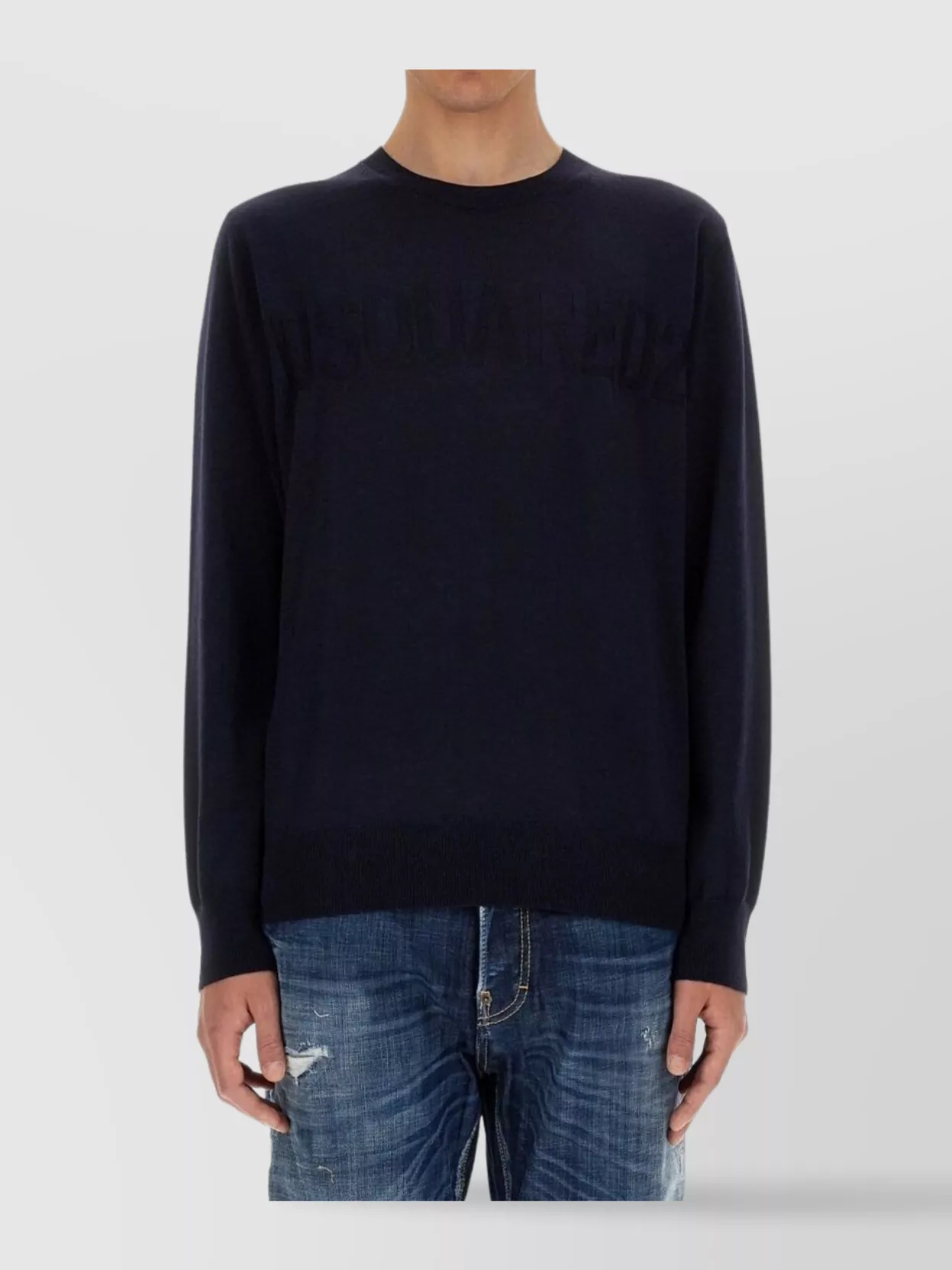 Dsquared2 Wool Jersey Sweater Long Sleeves