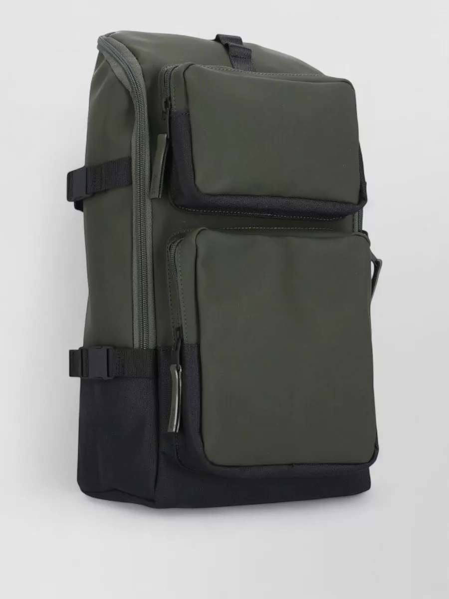 Rains Unisex Waterproof Backpack Mesh Back Pockets