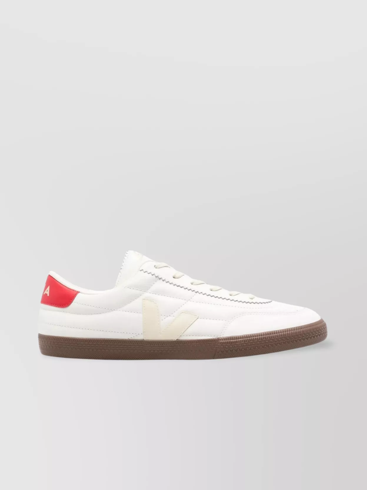 Shop Veja Contrast Heel Tab Lace-up Sneakers