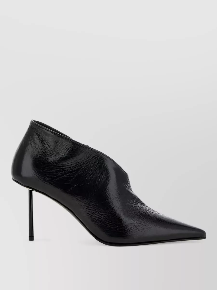 Le Silla leather asymmetric ankle boots