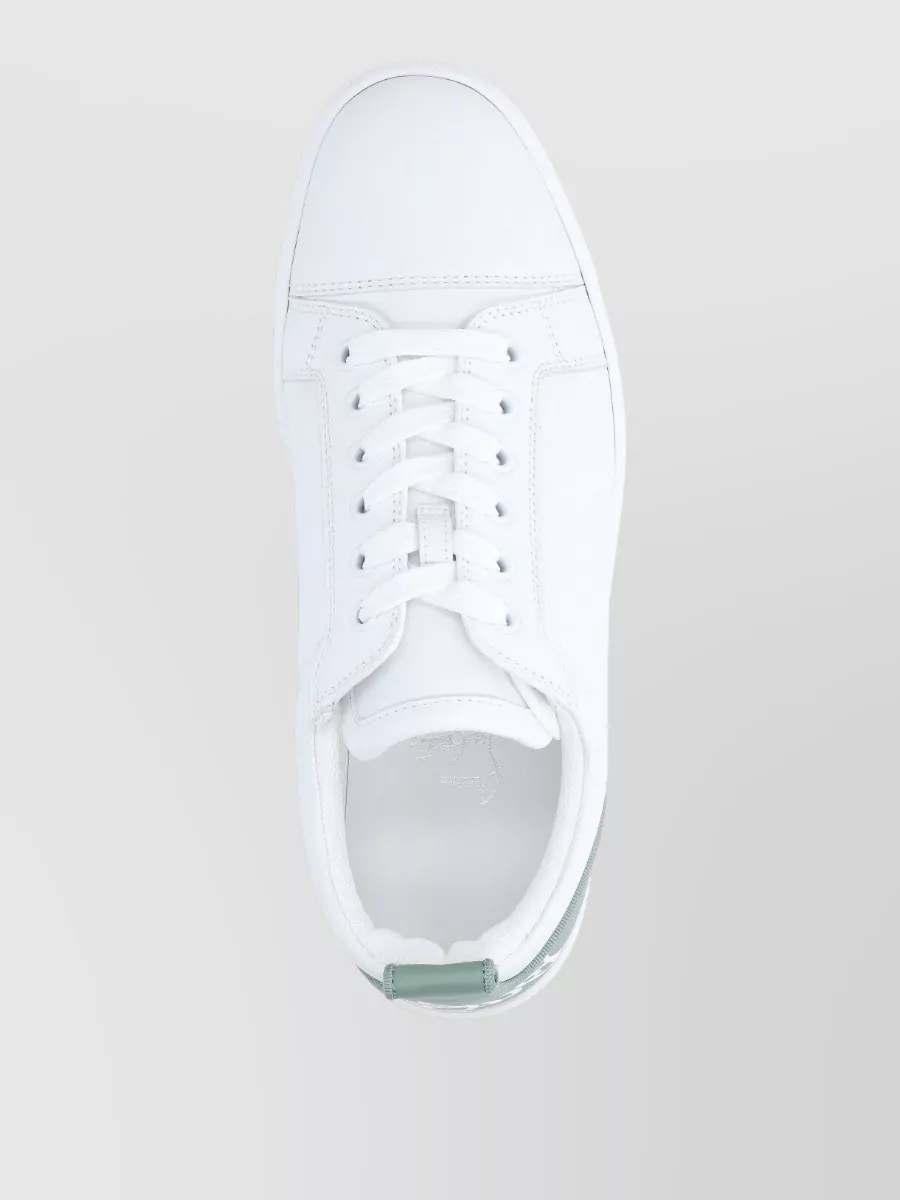 Christian Louboutin Low Top Sneakers Round Toe Flat Sole