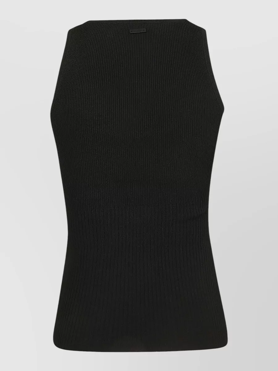 Max Mara Ribbed Sleeveless Knit Top