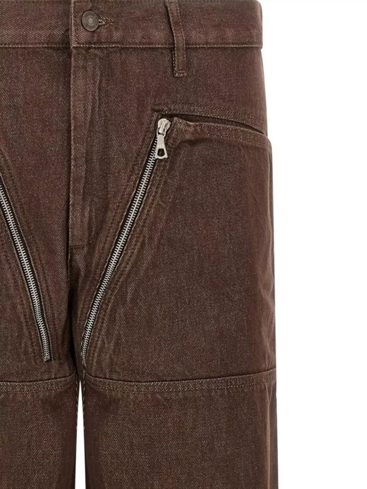 Dries Van Noten Wide Leg Trousers Zip Pockets