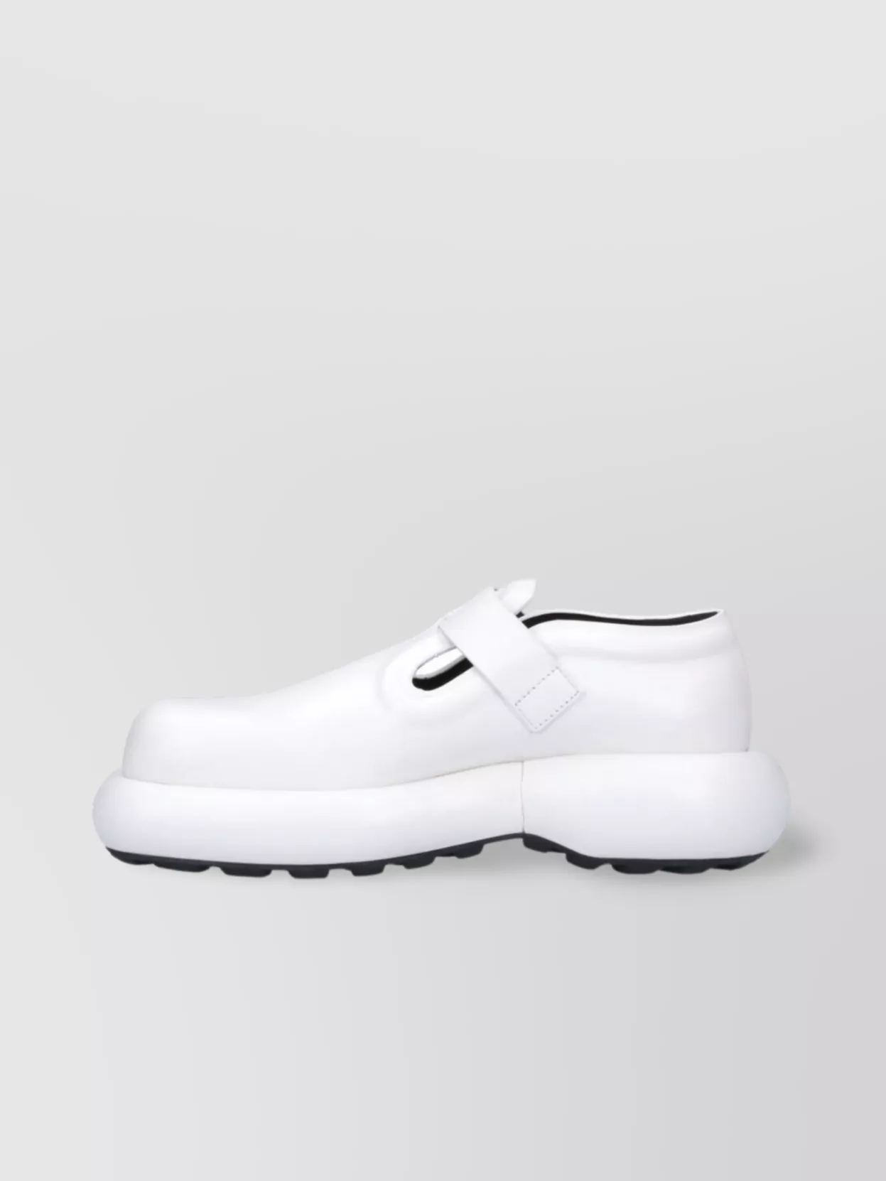 Jil Sander Buckle Chunky Sole Round Toe Loafers