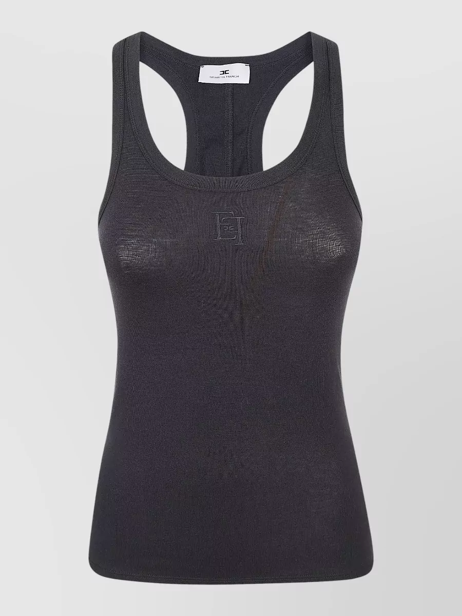 Elisabetta Franchi Slim-fit racerback tank top