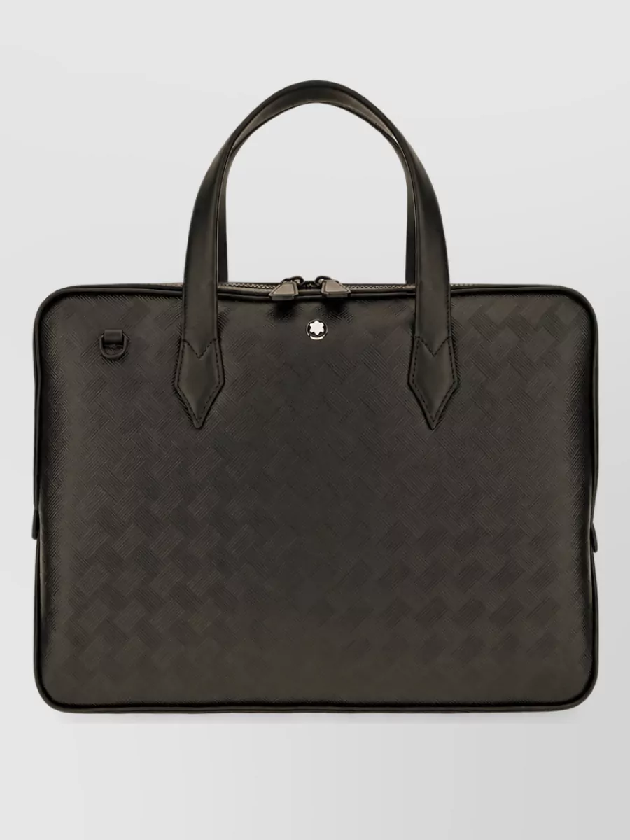 Montblanc leather briefcase ventiquattrore