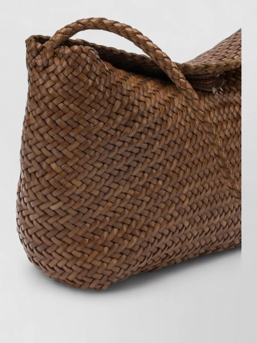 Dragon Diffusion Rectangular Shoulder Bag Woven Texture Handle