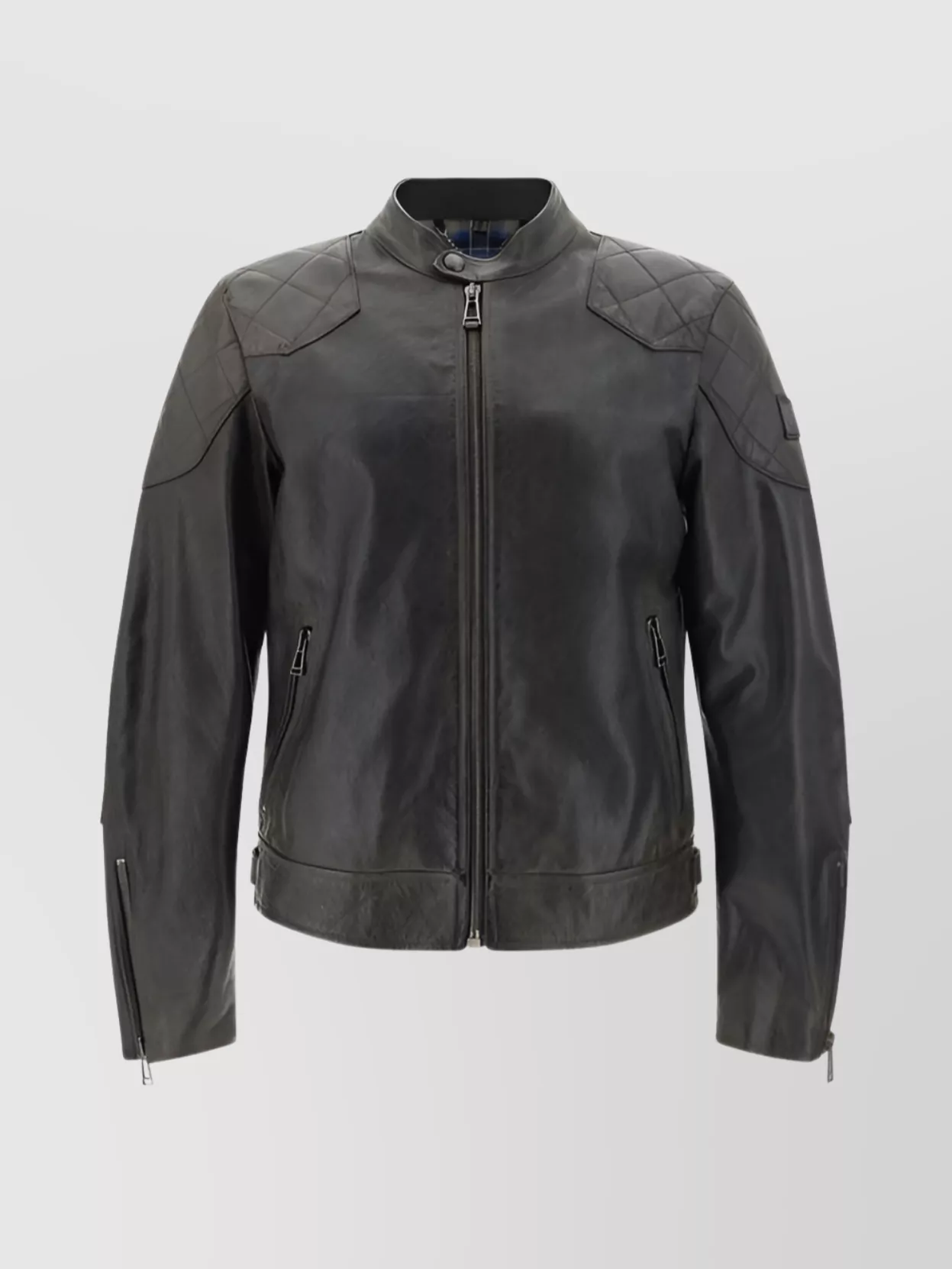 Belstaff Rebel Quilted Leather Jacket In Black