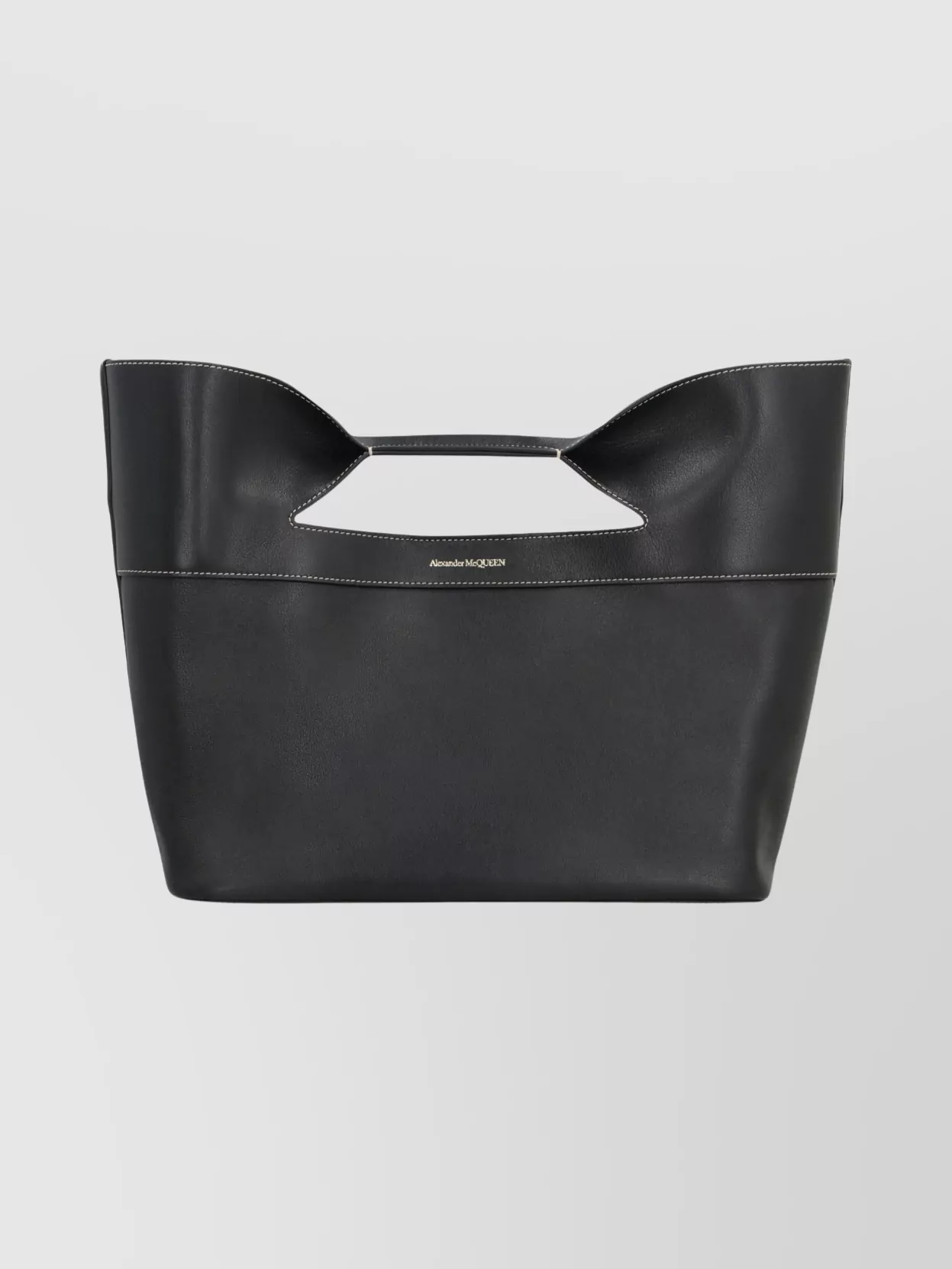Mc Queen The Bow Calf Leather Cross-Body Bag