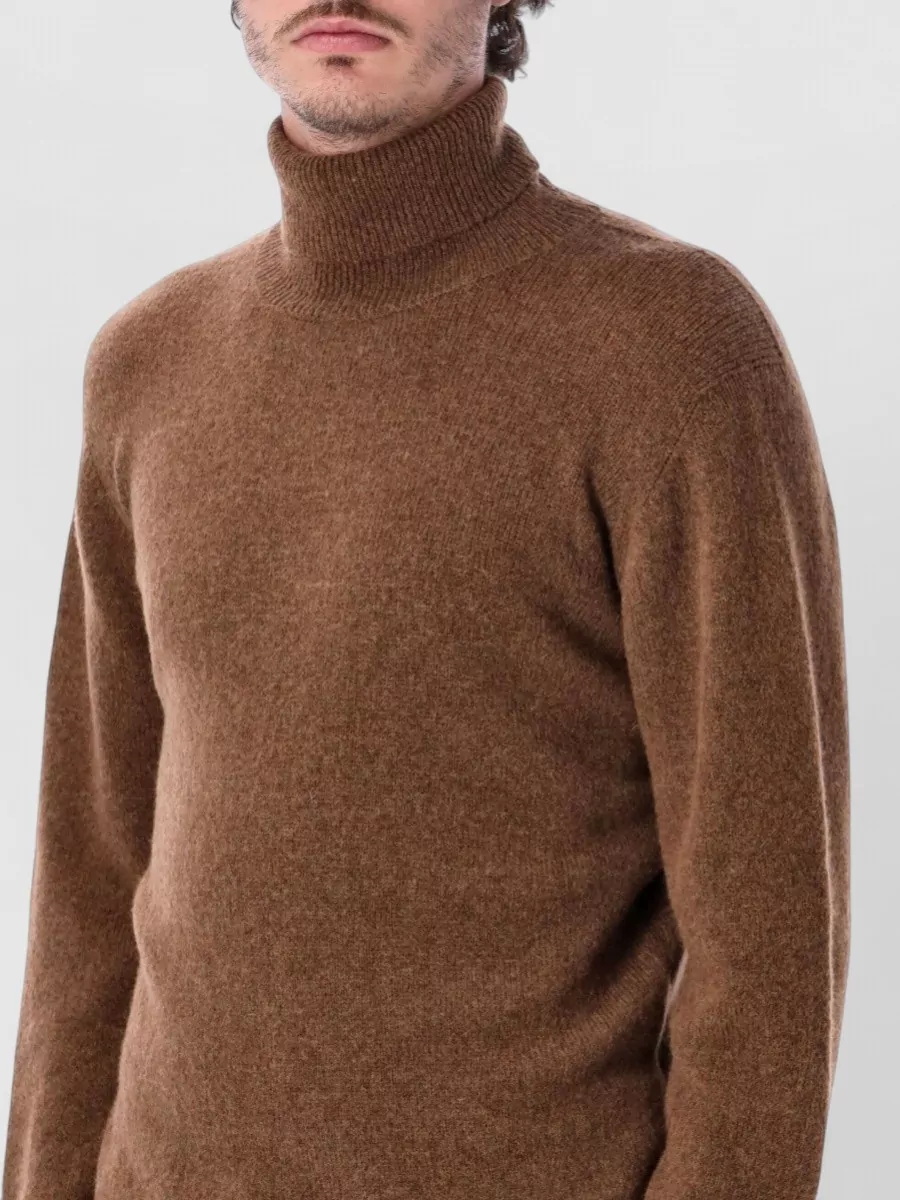 Roberto Collina Wool Camel Turtleneck Jumper