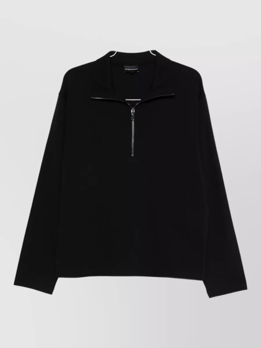 Emporio Armani Half-zip lightweight jacket