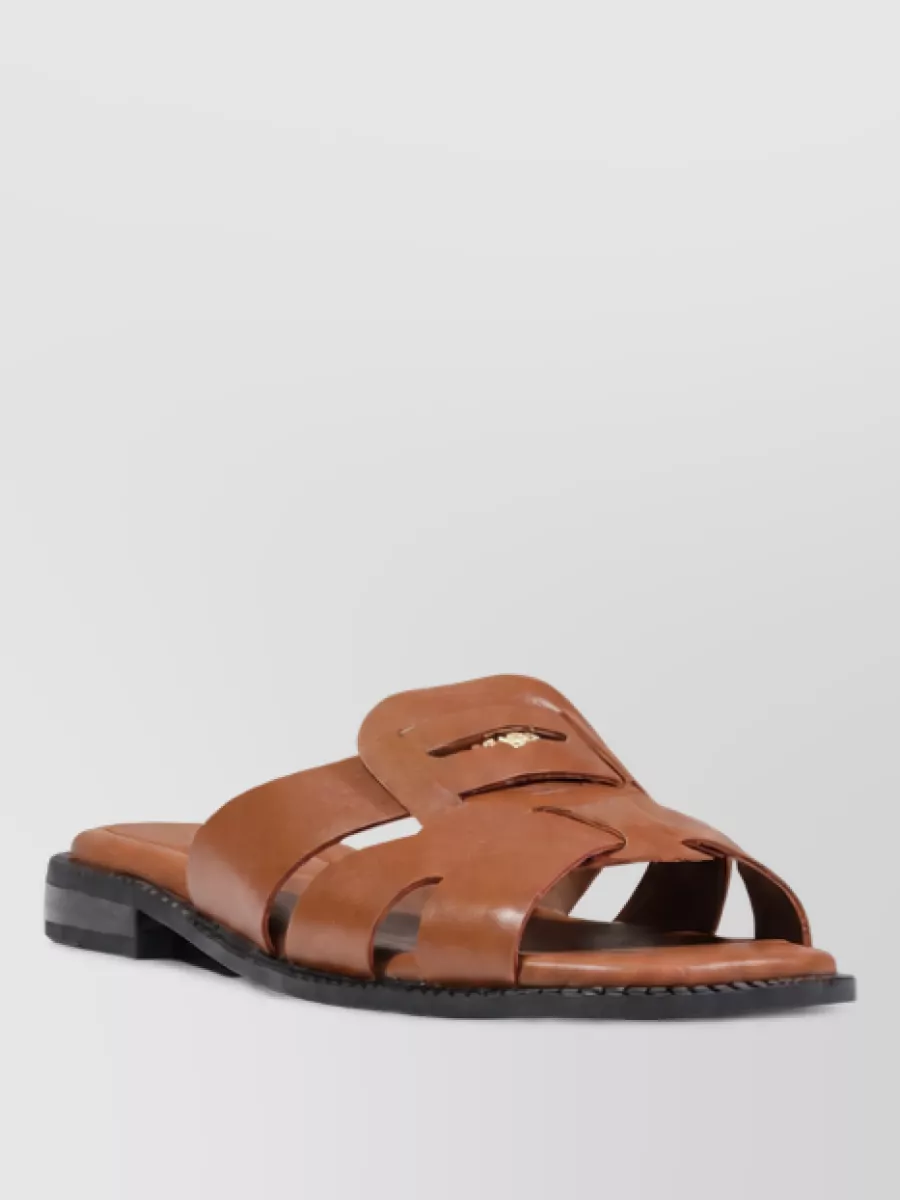 Tommy Hilfiger leather flat mules