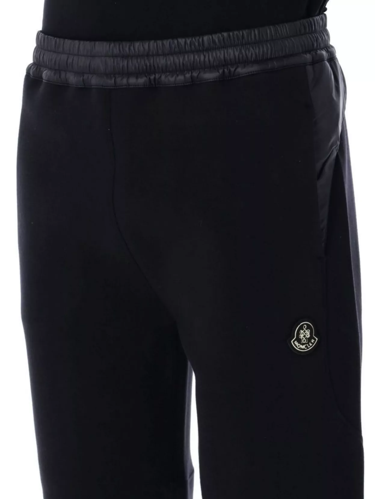 Moncler Straight Leg Cotton Blend Sweat Bottoms