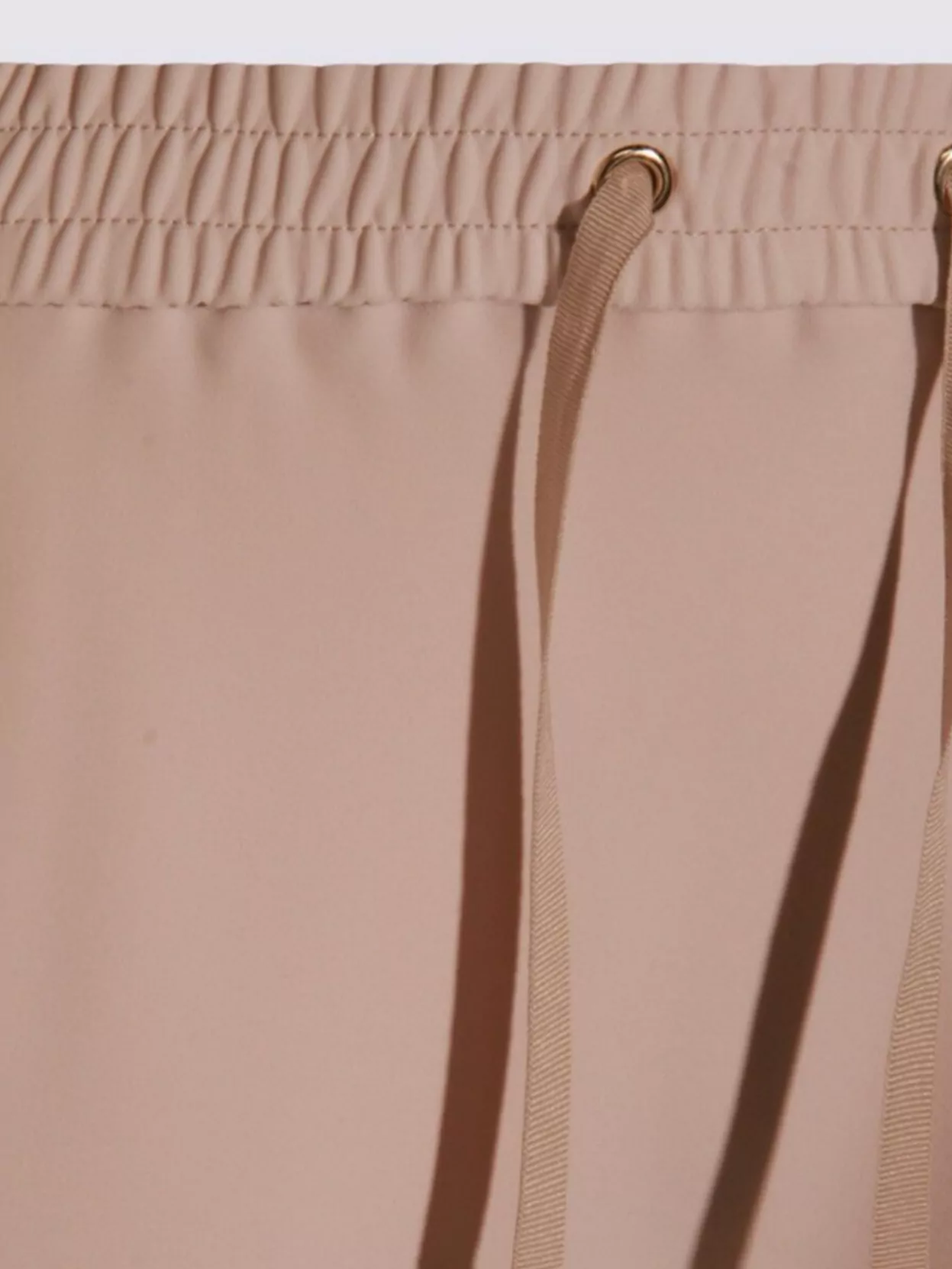 Herno Midi Skirt With Drawstring And Elastic Waistband In Gray